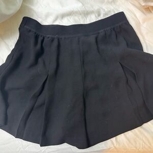 SPANX Black Carefree Crepe Pleated Short XL